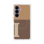 プレミアムスクエアケース with SnapMag［ オリジナル - initial two tone - I brown ］