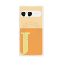 プレミアムスクエアケース with SnapMag［ オリジナル - initial two tone - J orange ］