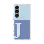 プレミアムスクエアケース with SnapMag［ オリジナル - initial two tone - J blue ］