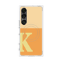 プレミアムスクエアケース with SnapMag［ オリジナル - initial two tone - K orange ］