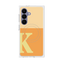 プレミアムスクエアケース with SnapMag［ オリジナル - initial two tone - K orange ］
