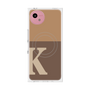 プレミアムスクエアケース with SnapMag［ オリジナル - initial two tone - K brown ］