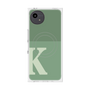 プレミアムスクエアケース with SnapMag［ オリジナル - initial two tone - K green ］