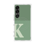 プレミアムスクエアケース with SnapMag［ オリジナル - initial two tone - K green ］