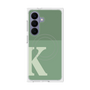 プレミアムスクエアケース with SnapMag［ オリジナル - initial two tone - K green ］
