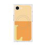プレミアムスクエアケース with SnapMag［ オリジナル - initial two tone - L orange ］