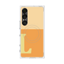 プレミアムスクエアケース with SnapMag［ オリジナル - initial two tone - L orange ］