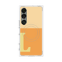 プレミアムスクエアケース with SnapMag［ オリジナル - initial two tone - L orange ］