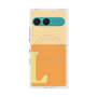 プレミアムスクエアケース with SnapMag［ オリジナル - initial two tone - L orange ］