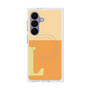 プレミアムスクエアケース with SnapMag［ オリジナル - initial two tone - L orange ］