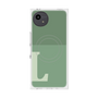プレミアムスクエアケース with SnapMag［ オリジナル - initial two tone - L green ］