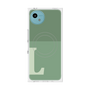 プレミアムスクエアケース with SnapMag［ オリジナル - initial two tone - L green ］