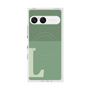 プレミアムスクエアケース with SnapMag［ オリジナル - initial two tone - L green ］