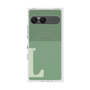 プレミアムスクエアケース with SnapMag［ オリジナル - initial two tone - L green ］