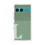プレミアムスクエアケース with SnapMag［ オリジナル - initial two tone - L green ］