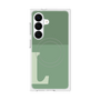 プレミアムスクエアケース with SnapMag［ オリジナル - initial two tone - L green ］