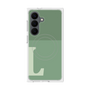プレミアムスクエアケース with SnapMag［ オリジナル - initial two tone - L green ］