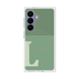 プレミアムスクエアケース with SnapMag［ オリジナル - initial two tone - L green ］