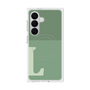 プレミアムスクエアケース with SnapMag［ オリジナル - initial two tone - L green ］