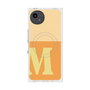プレミアムスクエアケース with SnapMag［ オリジナル - initial two tone - M orange ］