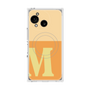 プレミアムスクエアケース with SnapMag［ オリジナル - initial two tone - M orange ］