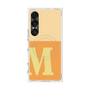 プレミアムスクエアケース with SnapMag［ オリジナル - initial two tone - M orange ］