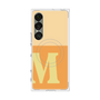 プレミアムスクエアケース with SnapMag［ オリジナル - initial two tone - M orange ］