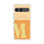 プレミアムスクエアケース with SnapMag［ オリジナル - initial two tone - M orange ］
