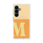 プレミアムスクエアケース with SnapMag［ オリジナル - initial two tone - M orange ］