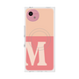 プレミアムスクエアケース with SnapMag［ オリジナル - initial two tone - M pink ］