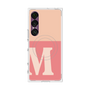 プレミアムスクエアケース with SnapMag［ オリジナル - initial two tone - M pink ］