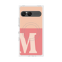 プレミアムスクエアケース with SnapMag［ オリジナル - initial two tone - M pink ］