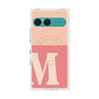 プレミアムスクエアケース with SnapMag［ オリジナル - initial two tone - M pink ］