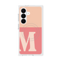プレミアムスクエアケース with SnapMag［ オリジナル - initial two tone - M pink ］