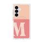 プレミアムスクエアケース with SnapMag［ オリジナル - initial two tone - M pink ］
