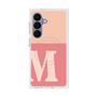 プレミアムスクエアケース with SnapMag［ オリジナル - initial two tone - M pink ］