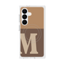 プレミアムスクエアケース with SnapMag［ オリジナル - initial two tone - M brown ］