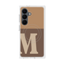 プレミアムスクエアケース with SnapMag［ オリジナル - initial two tone - M brown ］