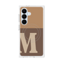 プレミアムスクエアケース with SnapMag［ オリジナル - initial two tone - M brown ］