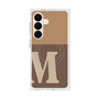 プレミアムスクエアケース with SnapMag［ オリジナル - initial two tone - M brown ］