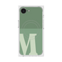 プレミアムスクエアケース with SnapMag［ オリジナル - initial two tone - M green ］