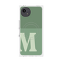 プレミアムスクエアケース with SnapMag［ オリジナル - initial two tone - M green ］