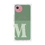 プレミアムスクエアケース with SnapMag［ オリジナル - initial two tone - M green ］