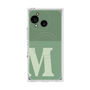 プレミアムスクエアケース with SnapMag［ オリジナル - initial two tone - M green ］