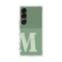 プレミアムスクエアケース with SnapMag［ オリジナル - initial two tone - M green ］