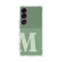 プレミアムスクエアケース with SnapMag［ オリジナル - initial two tone - M green ］