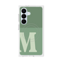 プレミアムスクエアケース with SnapMag［ オリジナル - initial two tone - M green ］