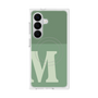 プレミアムスクエアケース with SnapMag［ オリジナル - initial two tone - M green ］