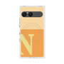 プレミアムスクエアケース with SnapMag［ オリジナル - initial two tone - N orange ］