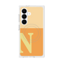 プレミアムスクエアケース with SnapMag［ オリジナル - initial two tone - N orange ］